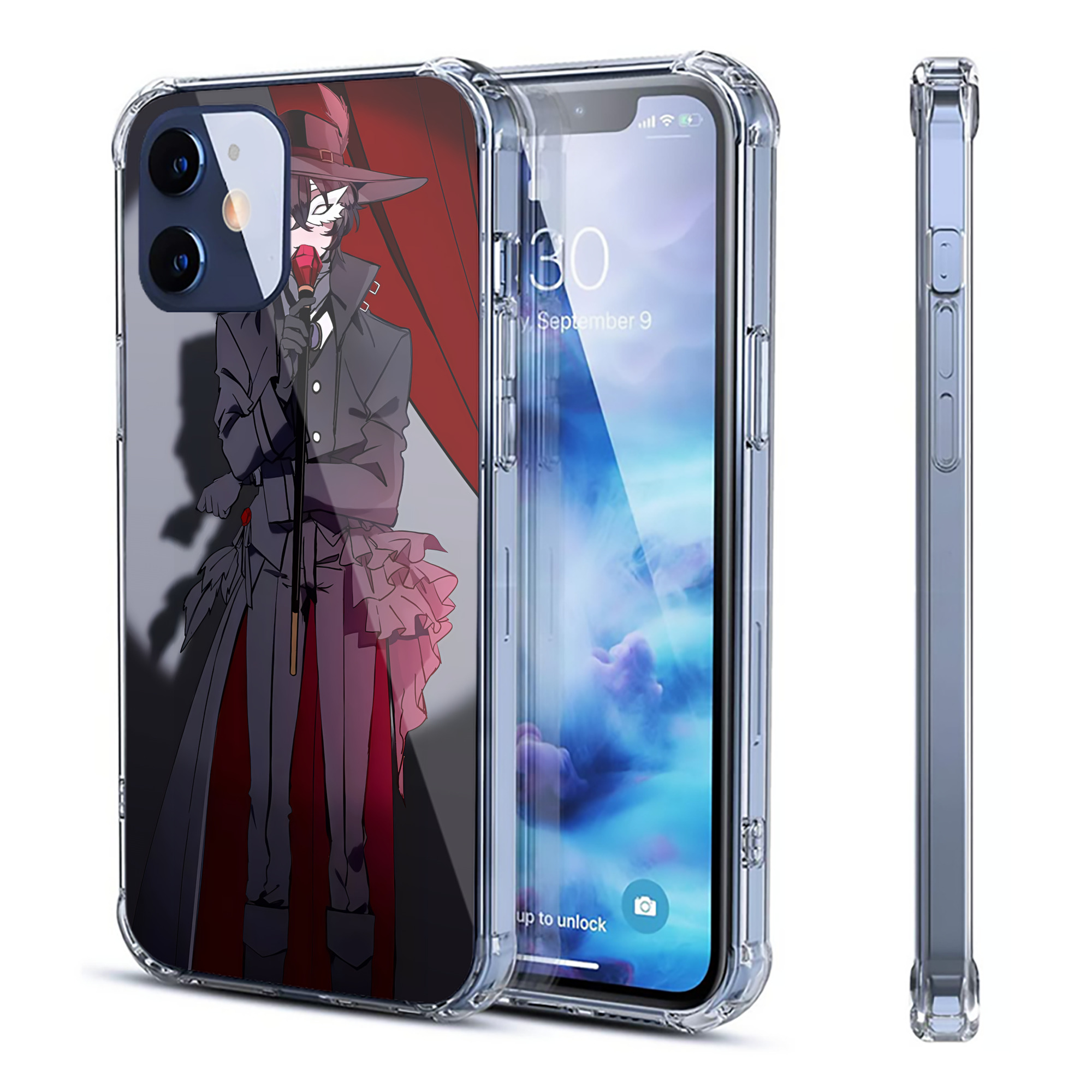 （画像用） 文豪ストレイドッグス Bungo Stray Dogs 【iPhone 12シリーズ対応】透明スマホケース（クリアソフトケース）